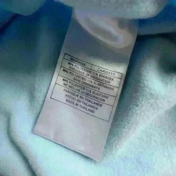 Nike Powder Blue Dri-Fit Fleece Lined Crew Neck Long Sleeve Top Women’s Sz Small - Picture 7 of 7